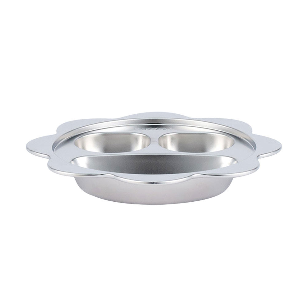 Meal Prep Easy Healthy - Stainless Steel Divided Plate for Children