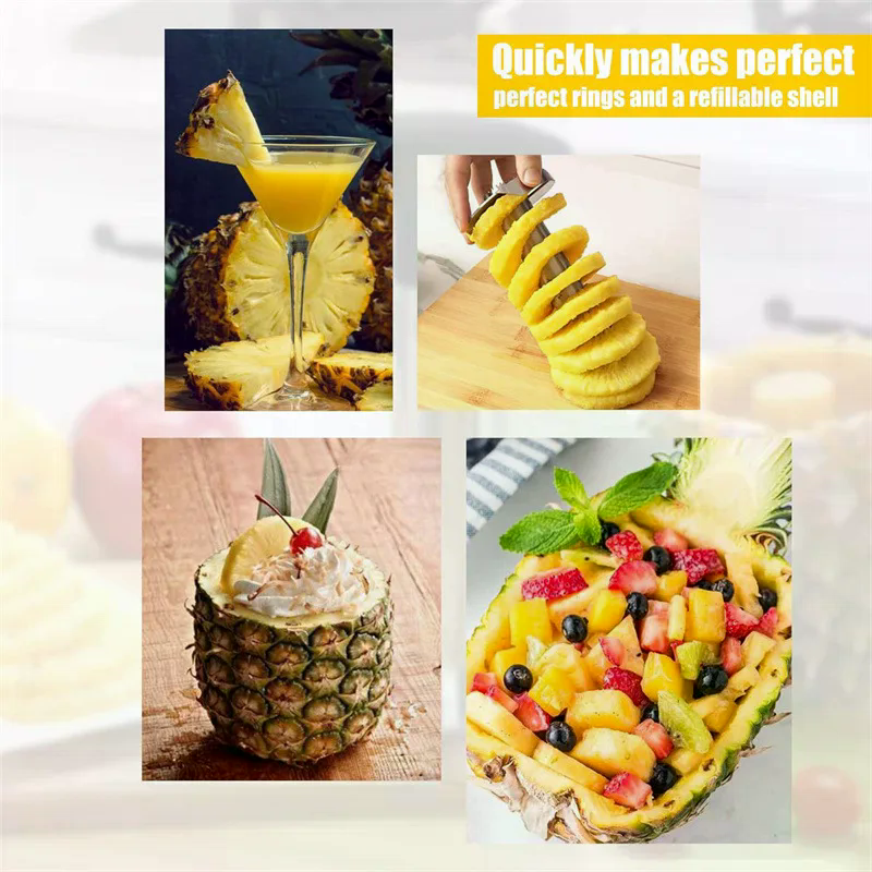 Pineapple Corer Slicer - Stainless Steel Pineapple Corer Slicer Non