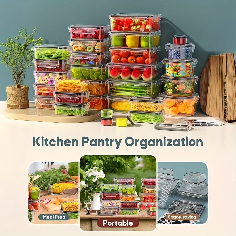 66pcs Food Storage Container S - Meal Prep No Microwave recension och pris