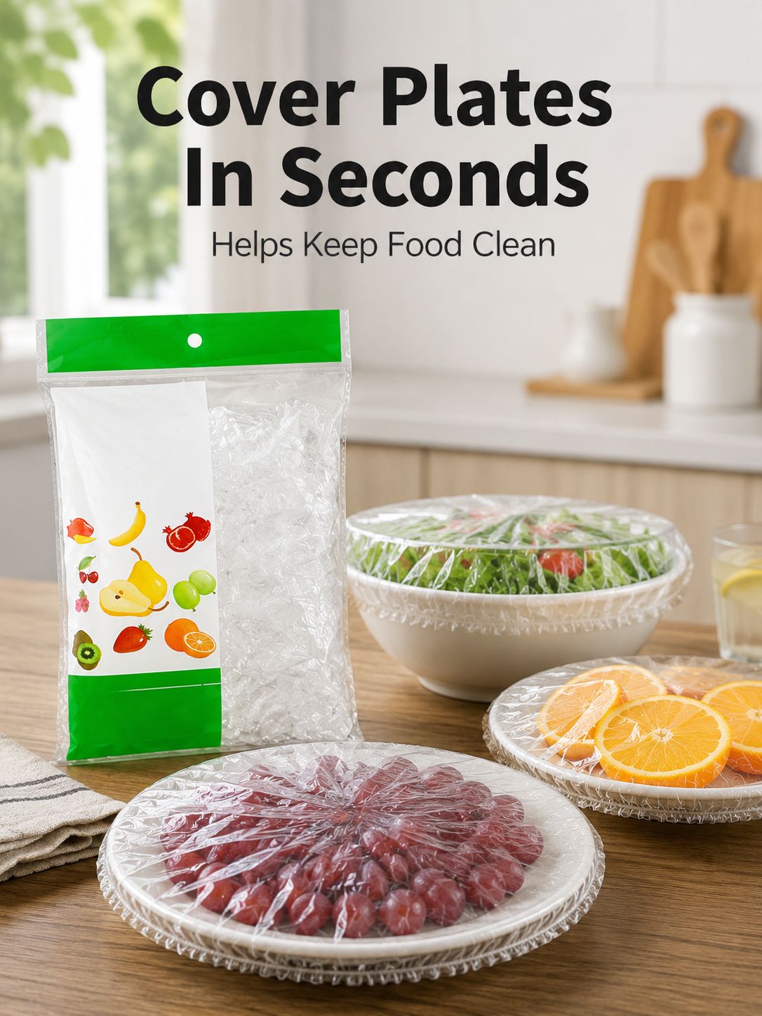100 Pcs Disposable Elastic Bow - Meal Prep Wraps recension och pris