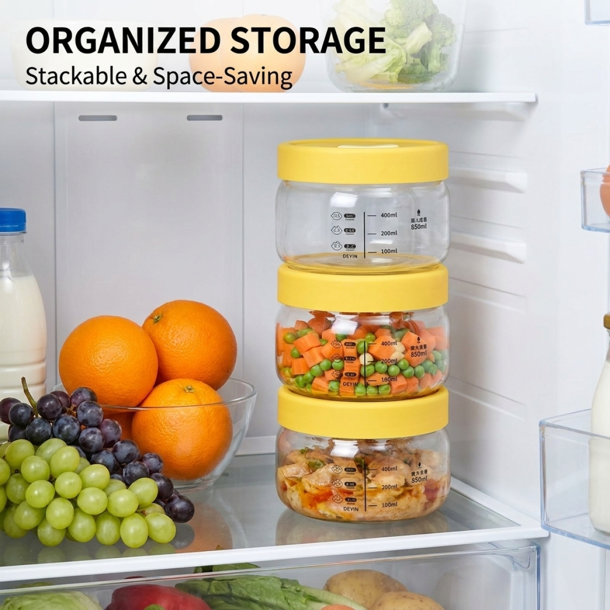 Borosilicate Glass Meal Prep B - Meal Prep Yellow recension och pris
