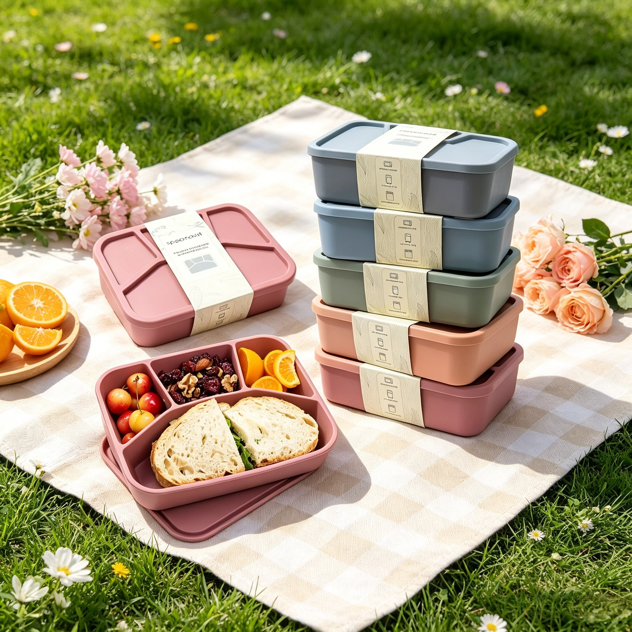 1pc Thickened Silicone Bento L - Meal Prep Simple recension och pris