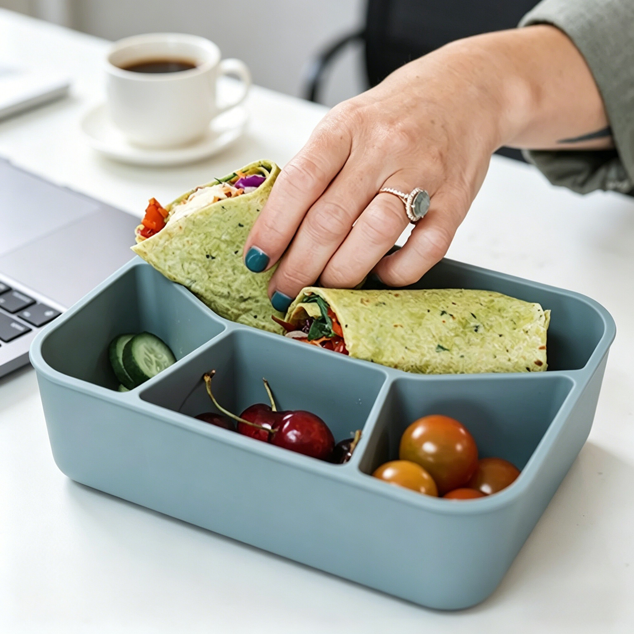 1pc Thickened Silicone Bento L - Meal Prep Simple recension och pris