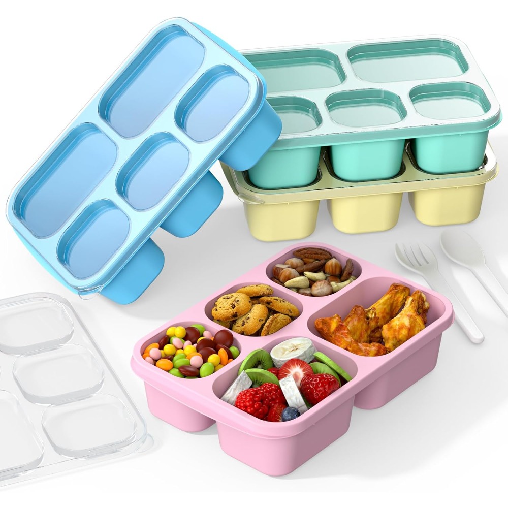 Bento Box Adult Lunch Box - 4  - Meal Prep Yellow recension och pris
