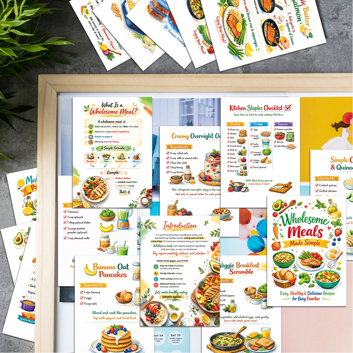 30pcs Wholesome Meals Recipe C - Meal Prep Simple recension och pris