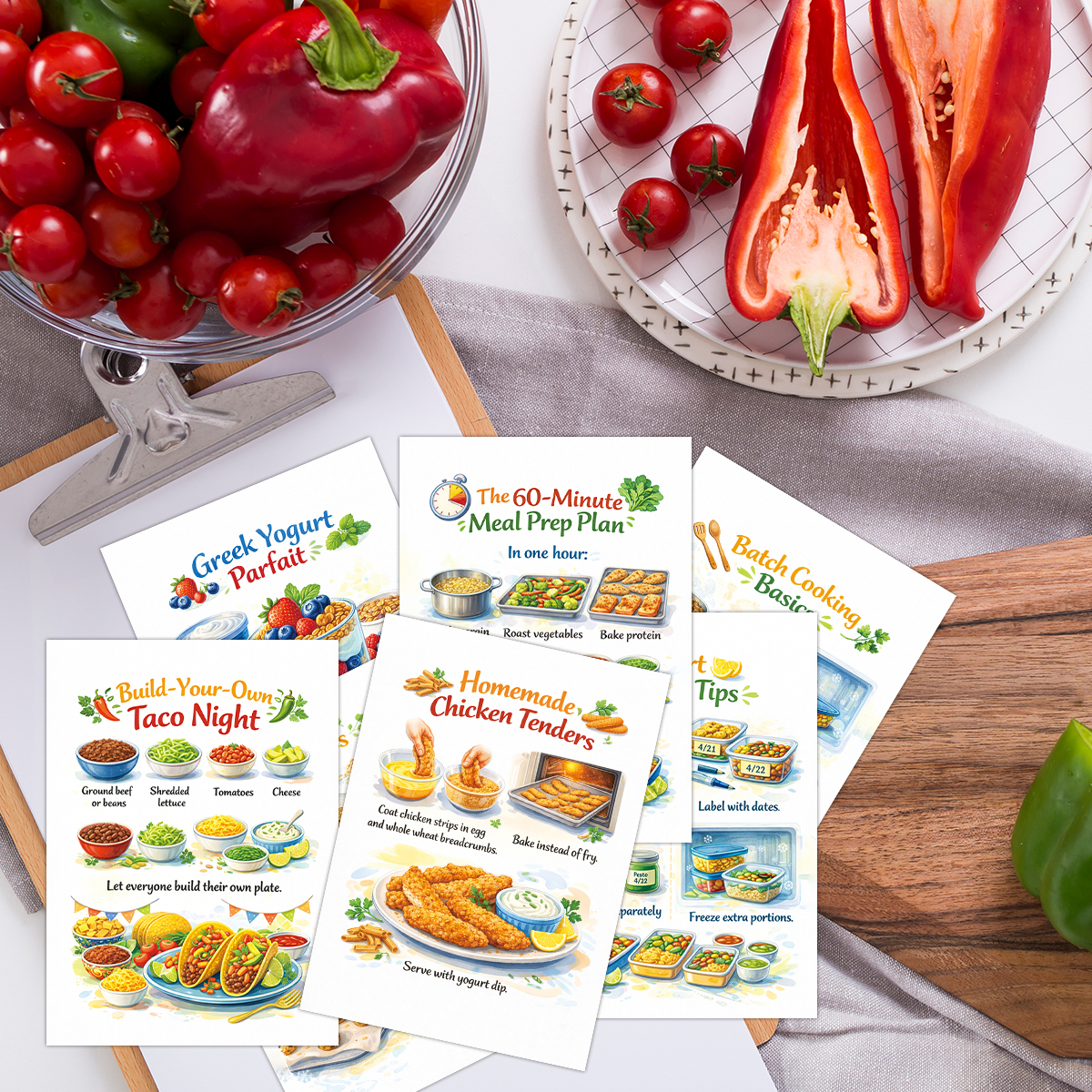 30pcs Wholesome Meals Recipe C - Meal Prep Simple recension och pris
