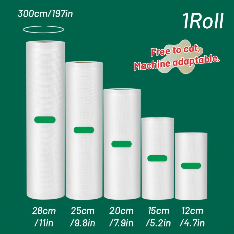 3m/roll vacuum seal bags - dur - Meal Prep Cutting recension och pris