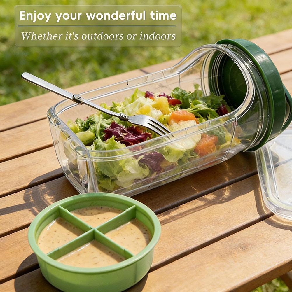 Portable Salad Cup with Sauce  - Meal Prep Veggie recension och pris