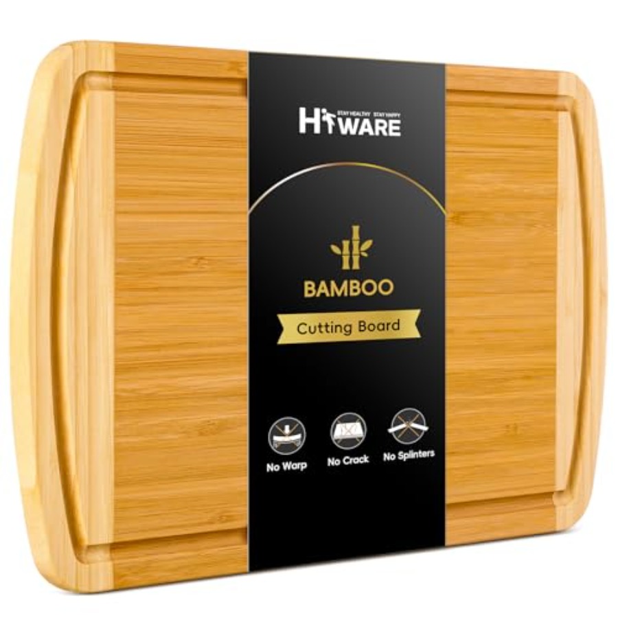 Large Wooden Cutting Board for - Meal Prep Cutting recension och pris