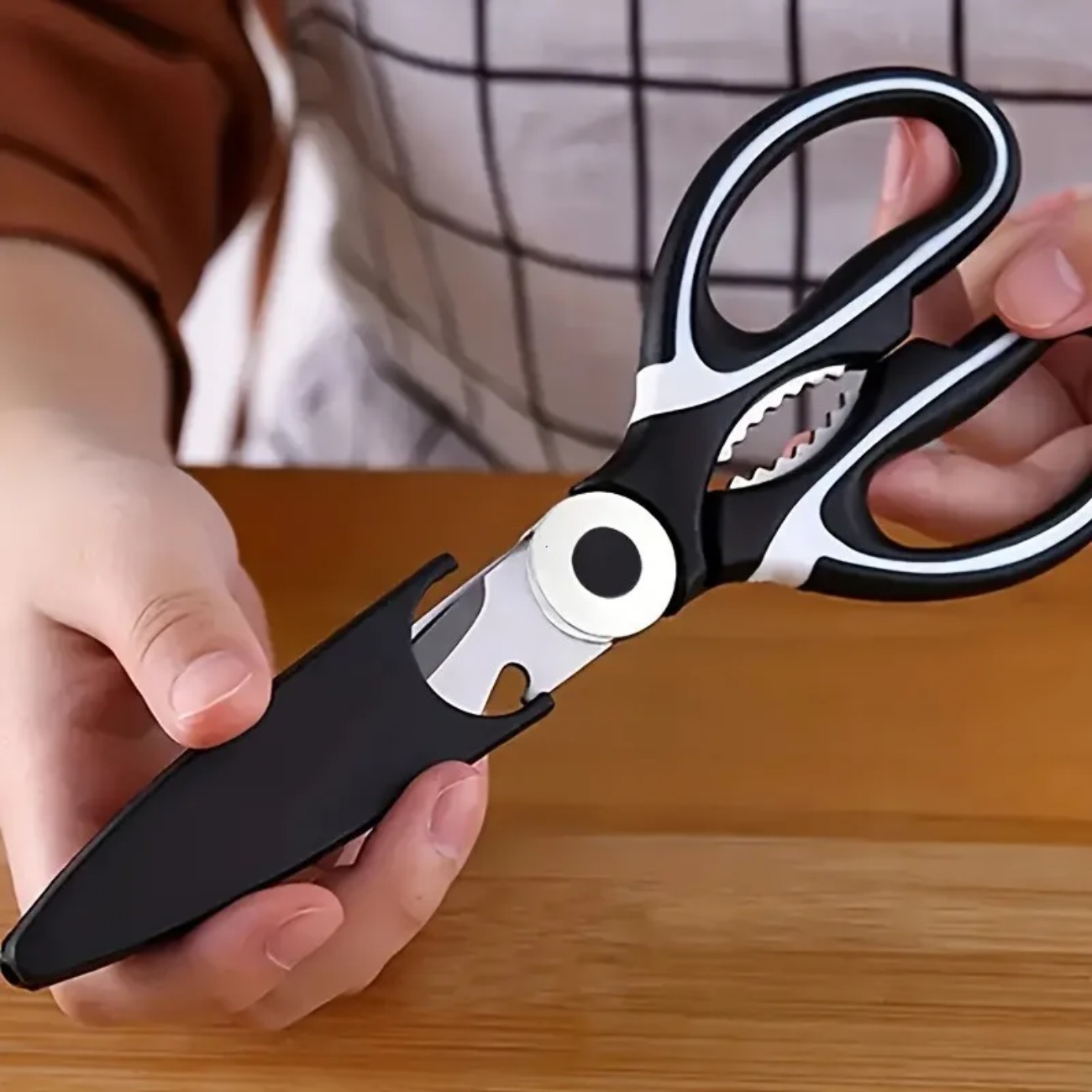 Multi-Purpose Kitchen Shears w - Meal Prep Cutting recension och pris