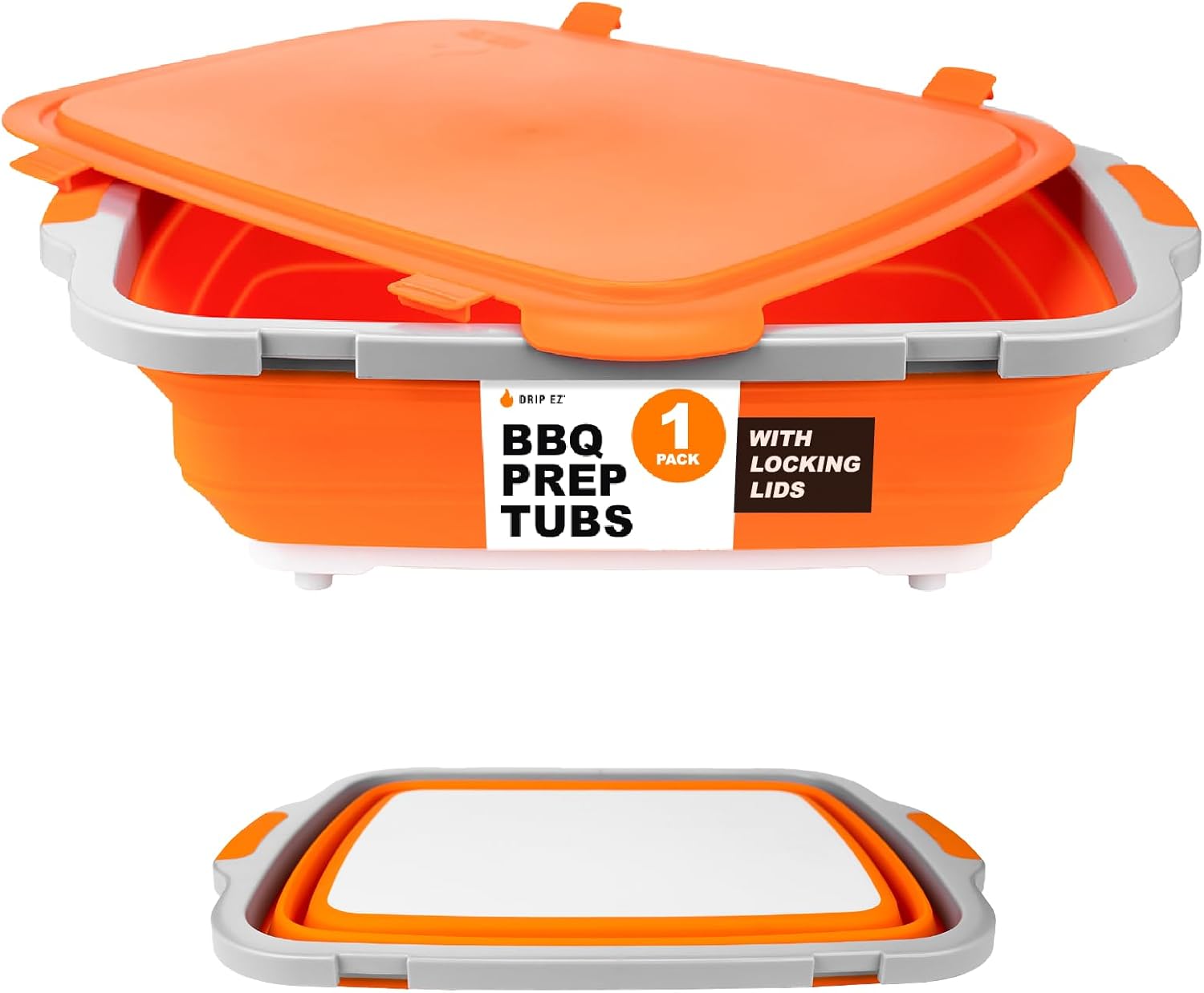 Collapsible BBQ Prep Tub with  - Meal Prep Xl recension och pris