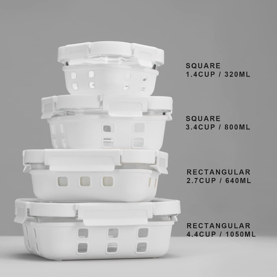 Glass Food Storage Meal Prep C - Meal Prep Wraps recension och pris
