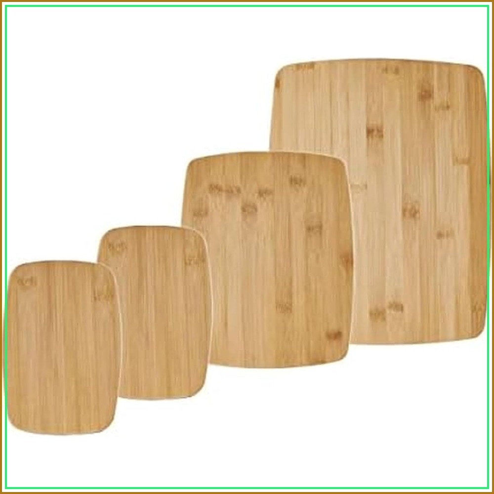 4-Piece Bamboo Cutting Board S - Meal Prep Cutting recension och pris
