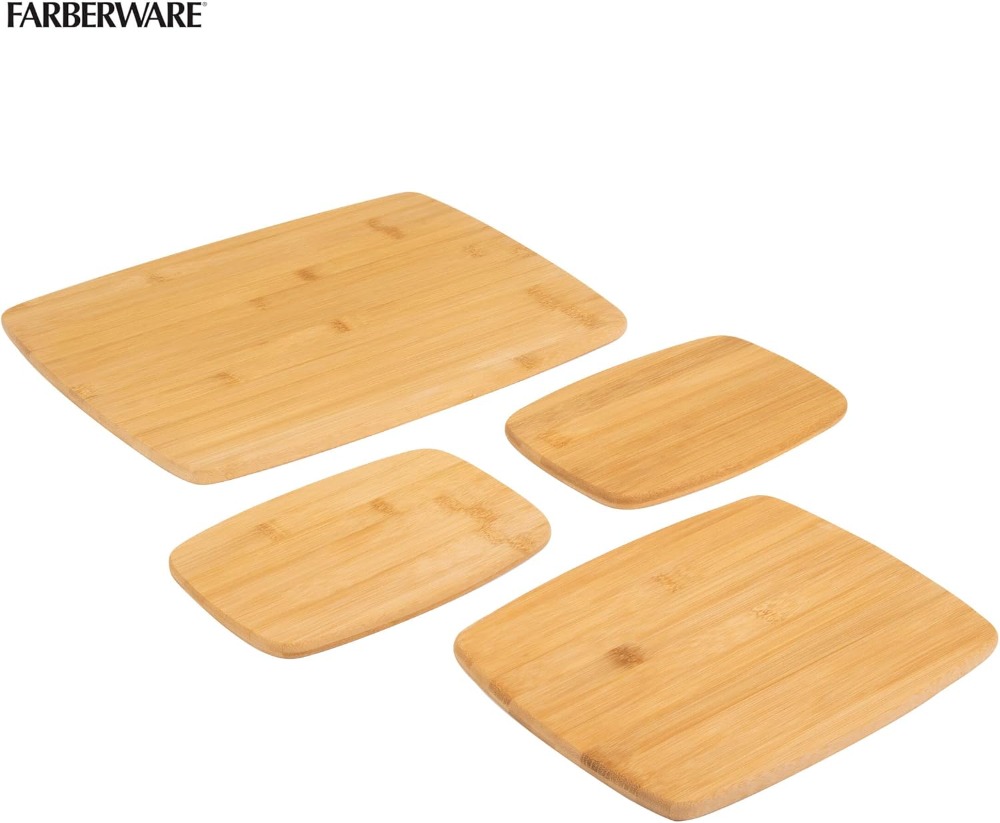 4-Piece Bamboo Cutting Board S - Meal Prep Cutting recension och pris