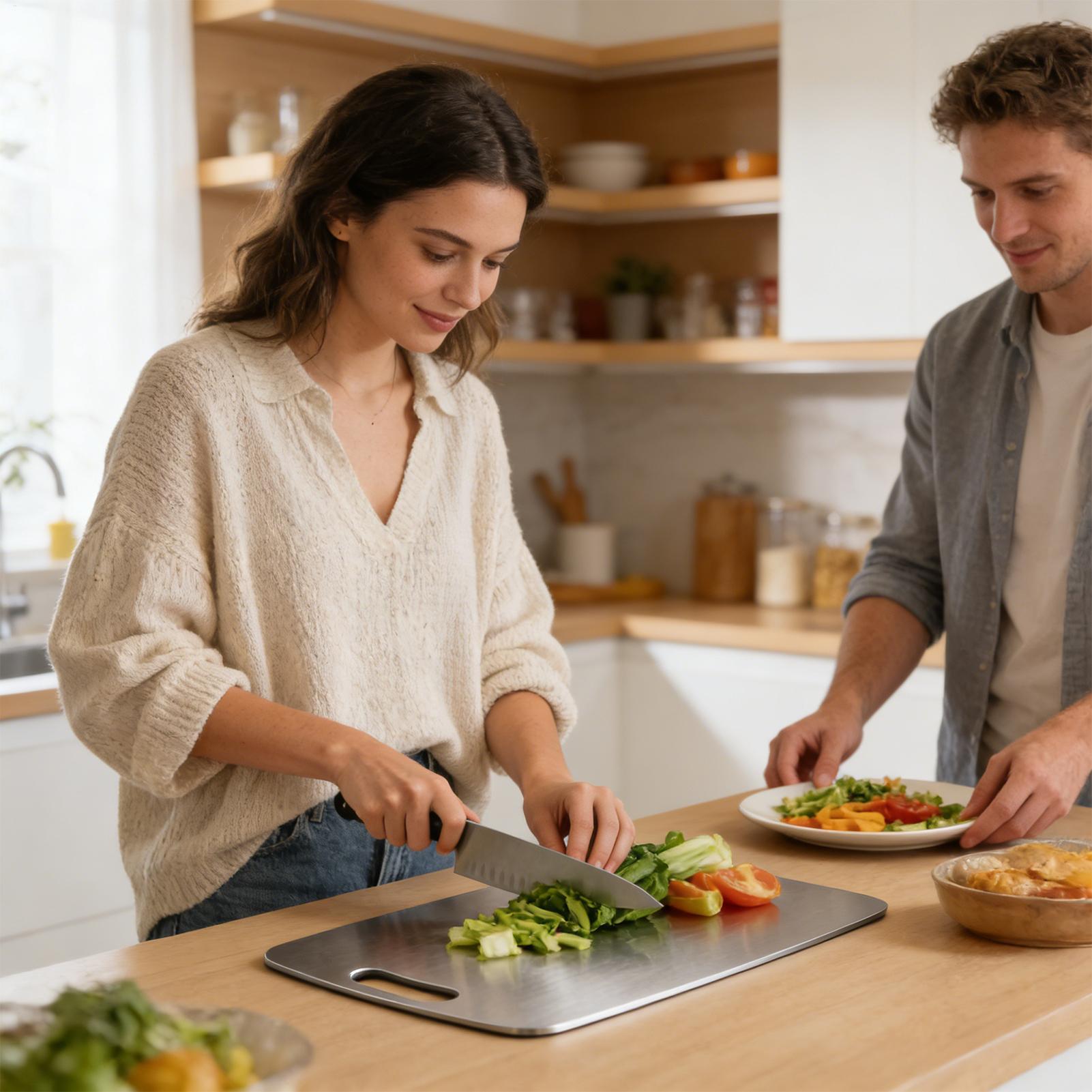 Stainless Steel Cutting Board  - Meal Prep Cutting recension och pris