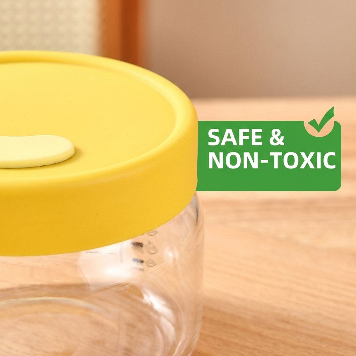High Borosilicate Glass Bowl w - Meal Prep Yellow recension och pris