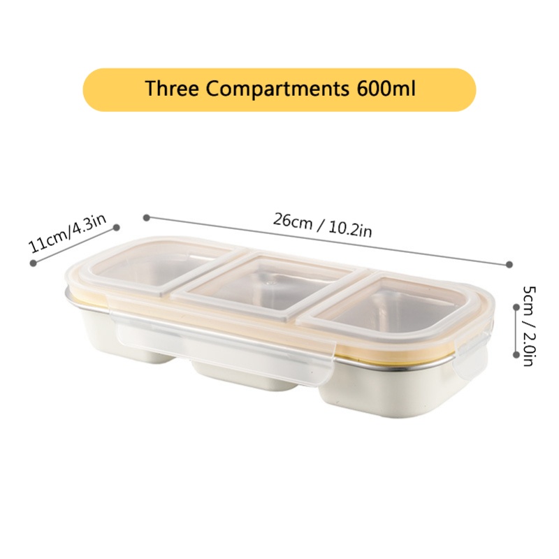Stainless Steel Lunch Box For  - Meal Prep No Microwave recension och pris
