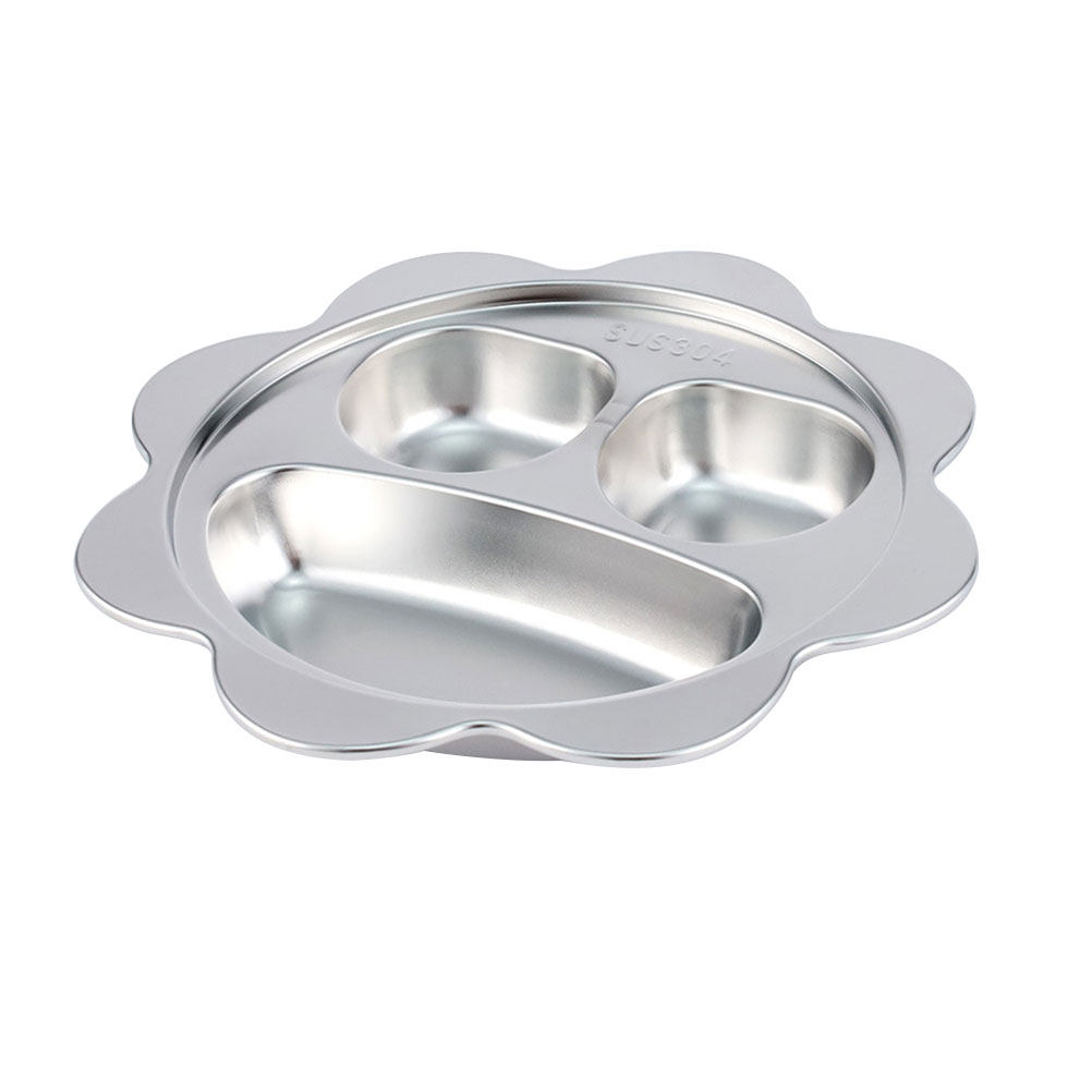 Stainless Steel Divided Plate  - Meal Prep Easy Healthy recension och pris