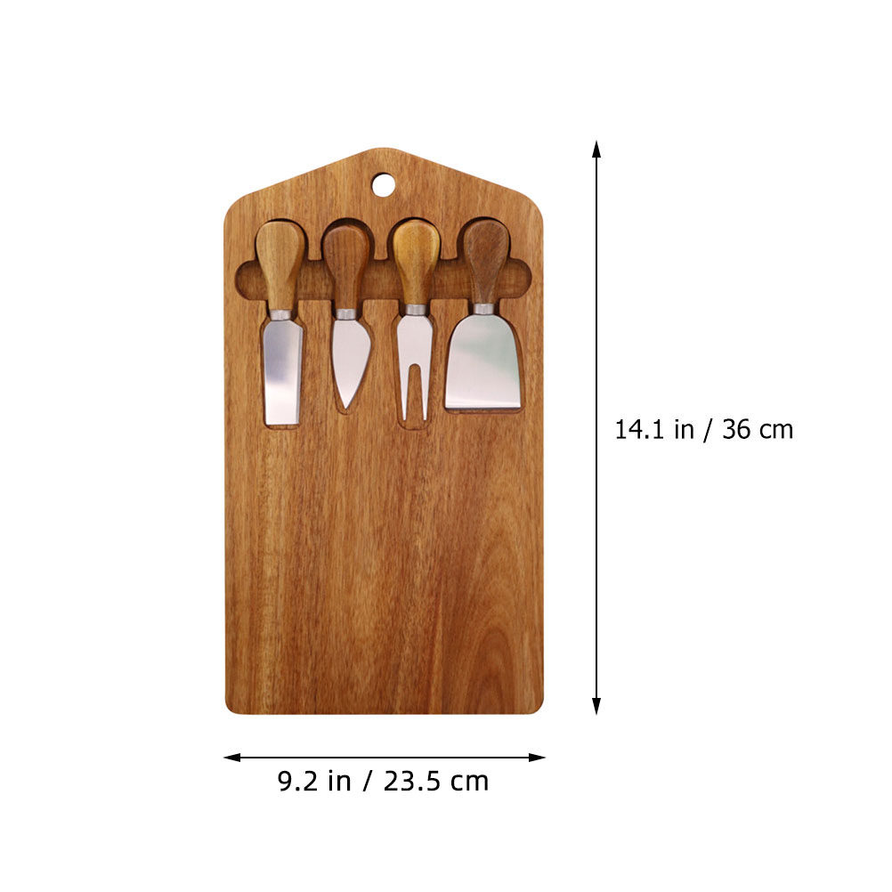1Set Wood Cheese Board Set Han - Meal Prep Simple recension och pris