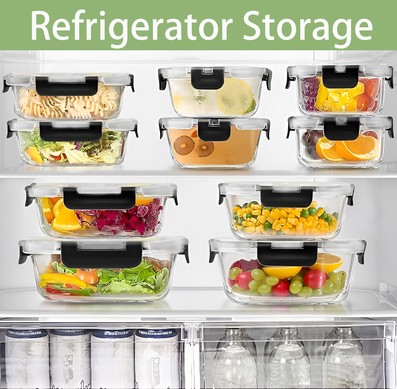 12pcs Glass Lunch Box Food Sto - Meal Prep No Microwave recension och pris