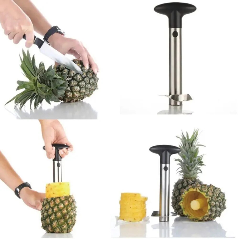 1PCS Spot Stainless Steel Pine - Pineapple Corer Slicer recension och pris