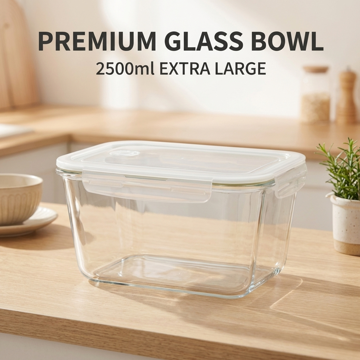 High Borosilicate Glass Crispe - Meal Prep Veggie recension och pris