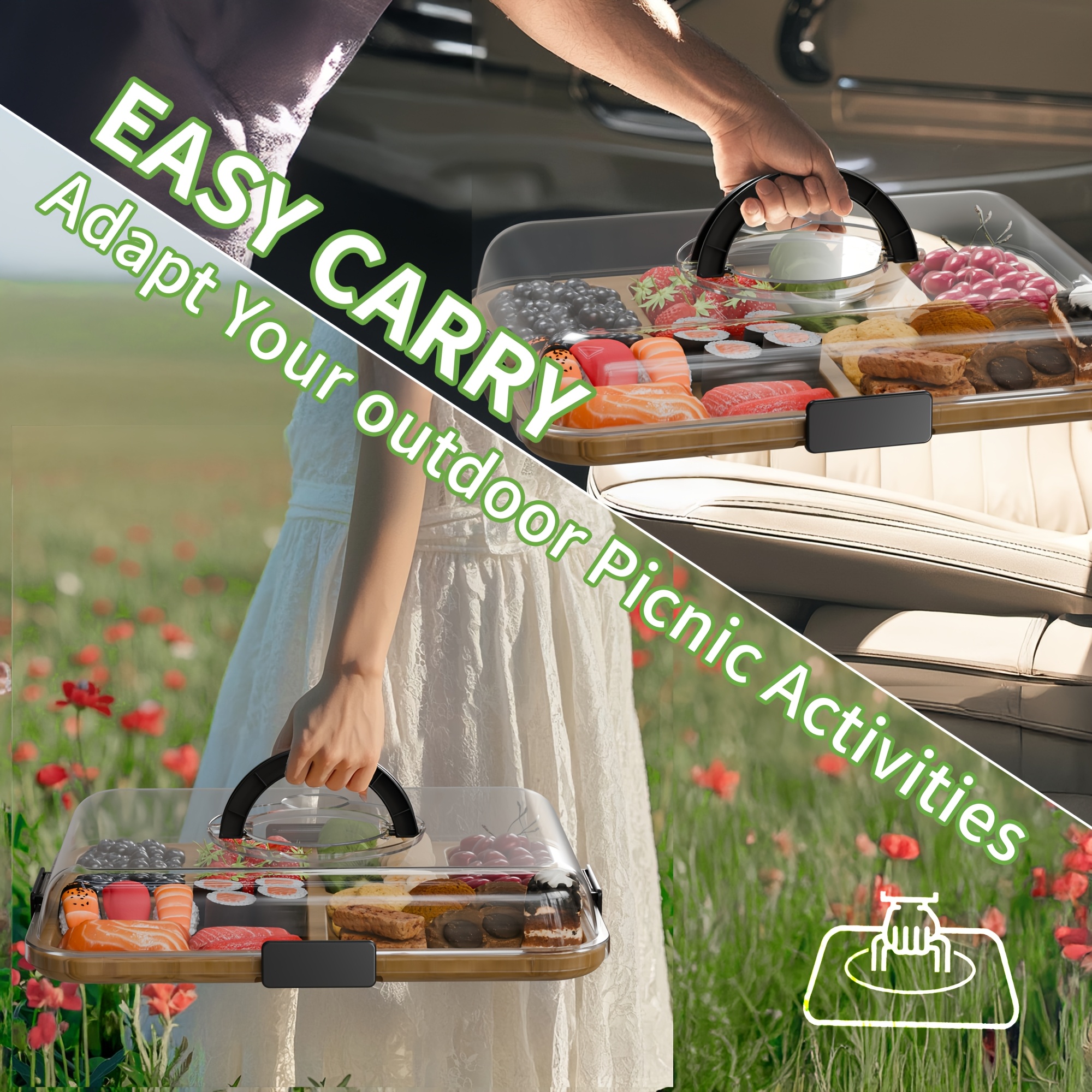 Clear Stackable Food Storage C - Meal Prep Veggie recension och pris