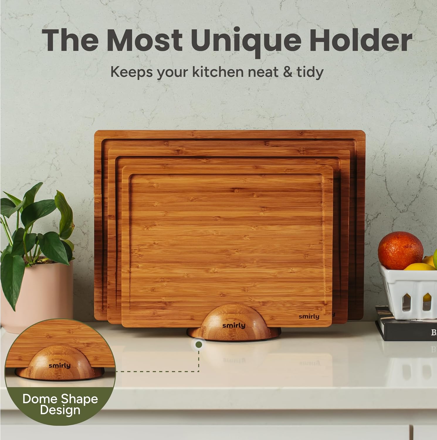 Bamboo Cutting Board Set of 3  - Meal Prep Cutting recension och pris