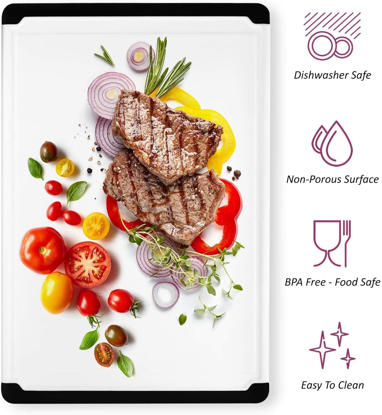 Extra Large Plastic Cutting Bo - Meal Prep Cutting recension och pris
