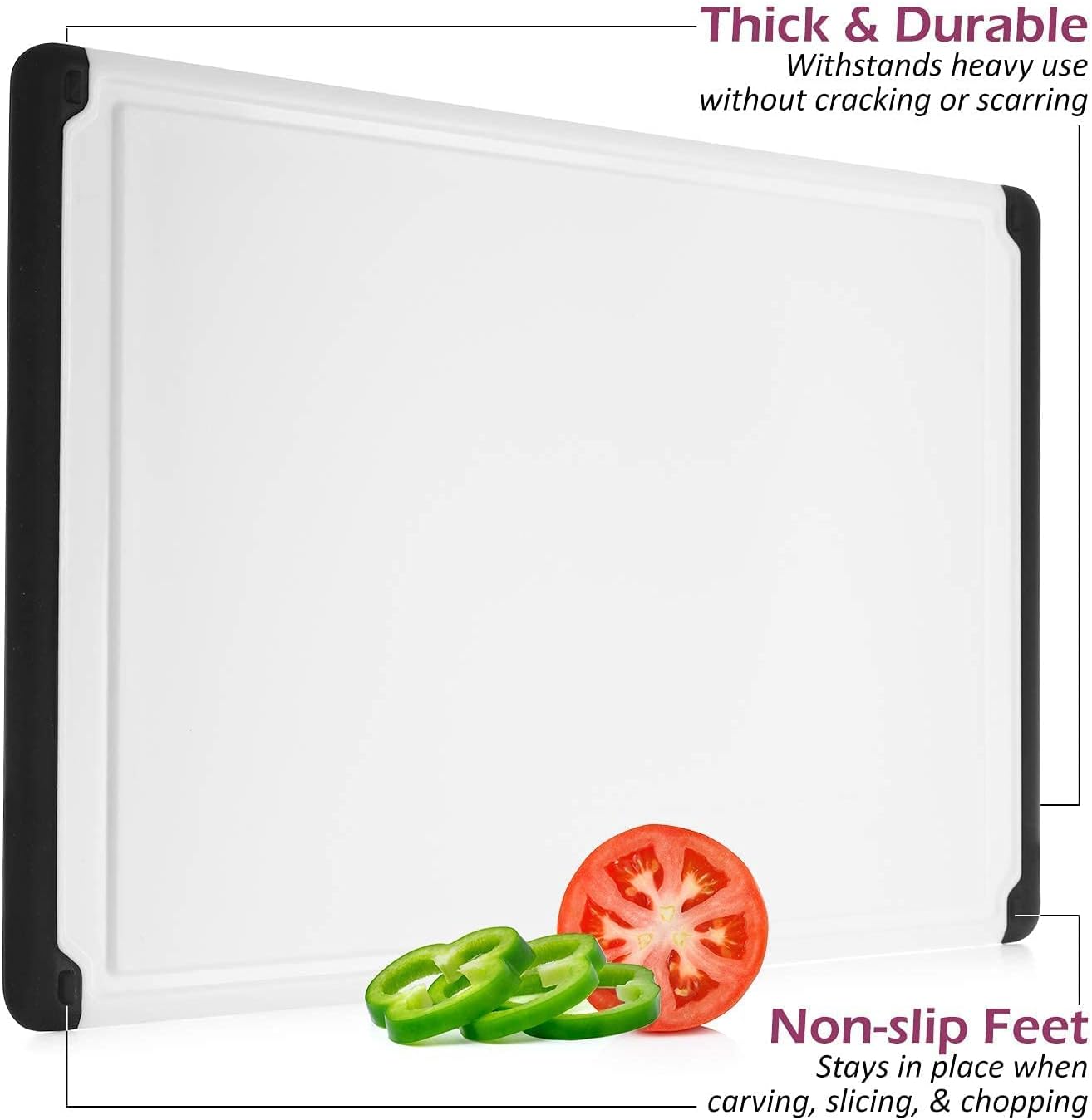 Extra Large Plastic Cutting Bo - Meal Prep Cutting recension och pris