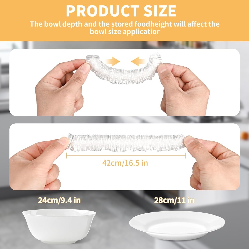 200 Bowl Covers Shower Caps fo - Meal Prep Wraps recension och pris