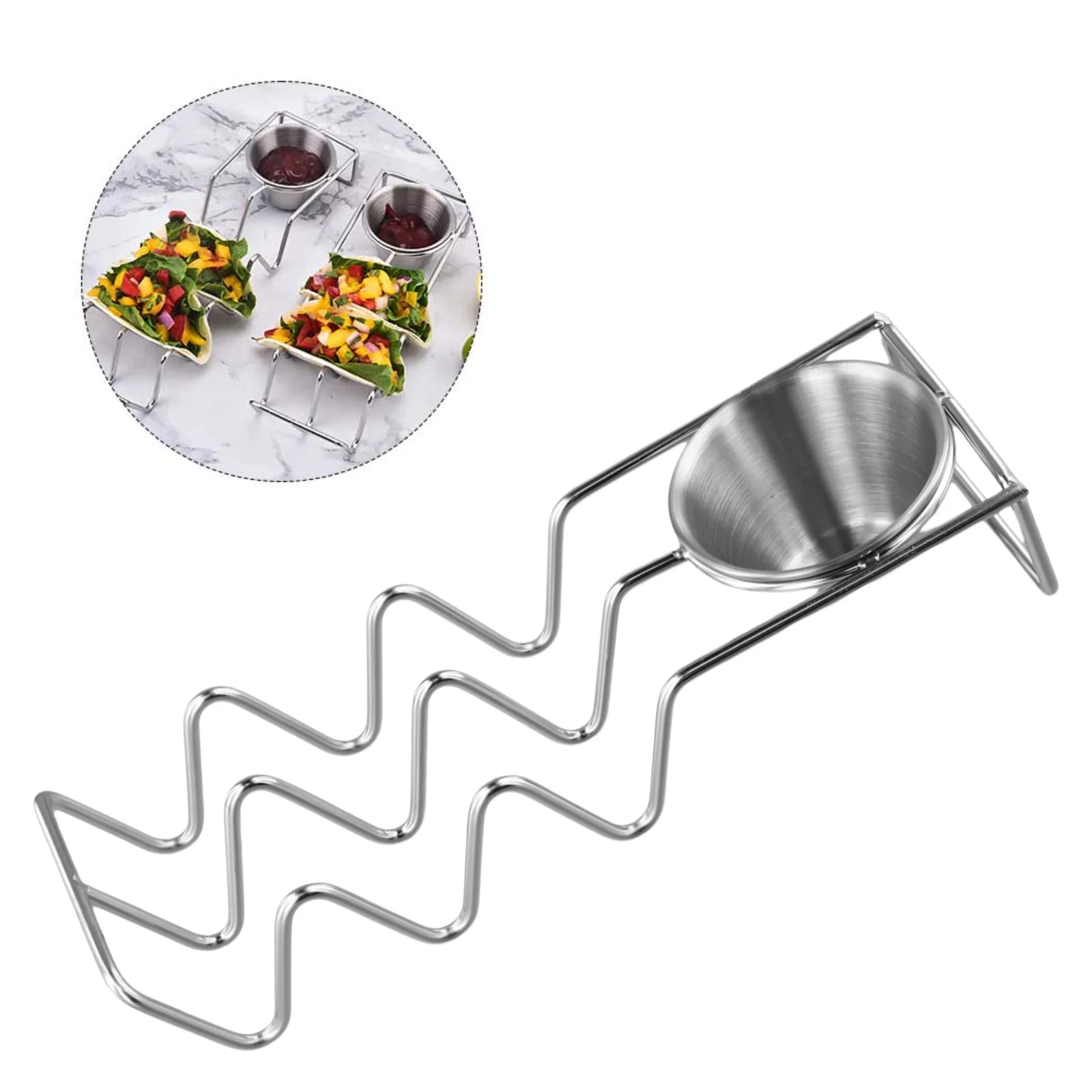 Set Of 4 Stainless Steel Taco  - Meal Prep Wraps recension och pris